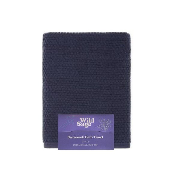 1 BATH + 2 HAND Wild Sage Savannah Quick Dry 90% Cotton Towels in BIJOU BLUE - Picture 3 of 9